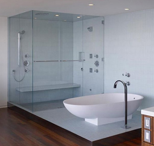 Phòng tắm kính 180 độ chất lượng Hải Phòng